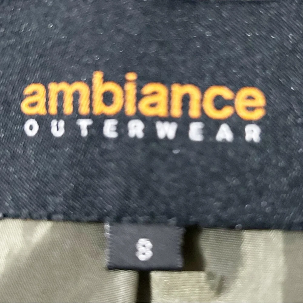 Ambiance Outerwear Cotton Army Green Field Utility Cargo Military Hooded Jacket